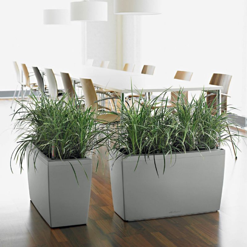 Lechuza CARARO Self Watering Planters  (White High Gloss)